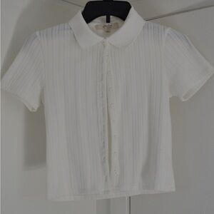 Zara Kids White Button Down Shirt